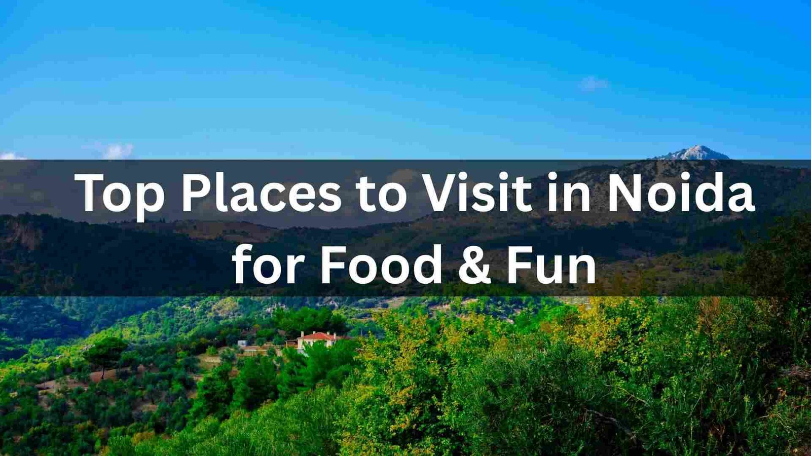 Top Places to Visit in Noida for Food & Fun